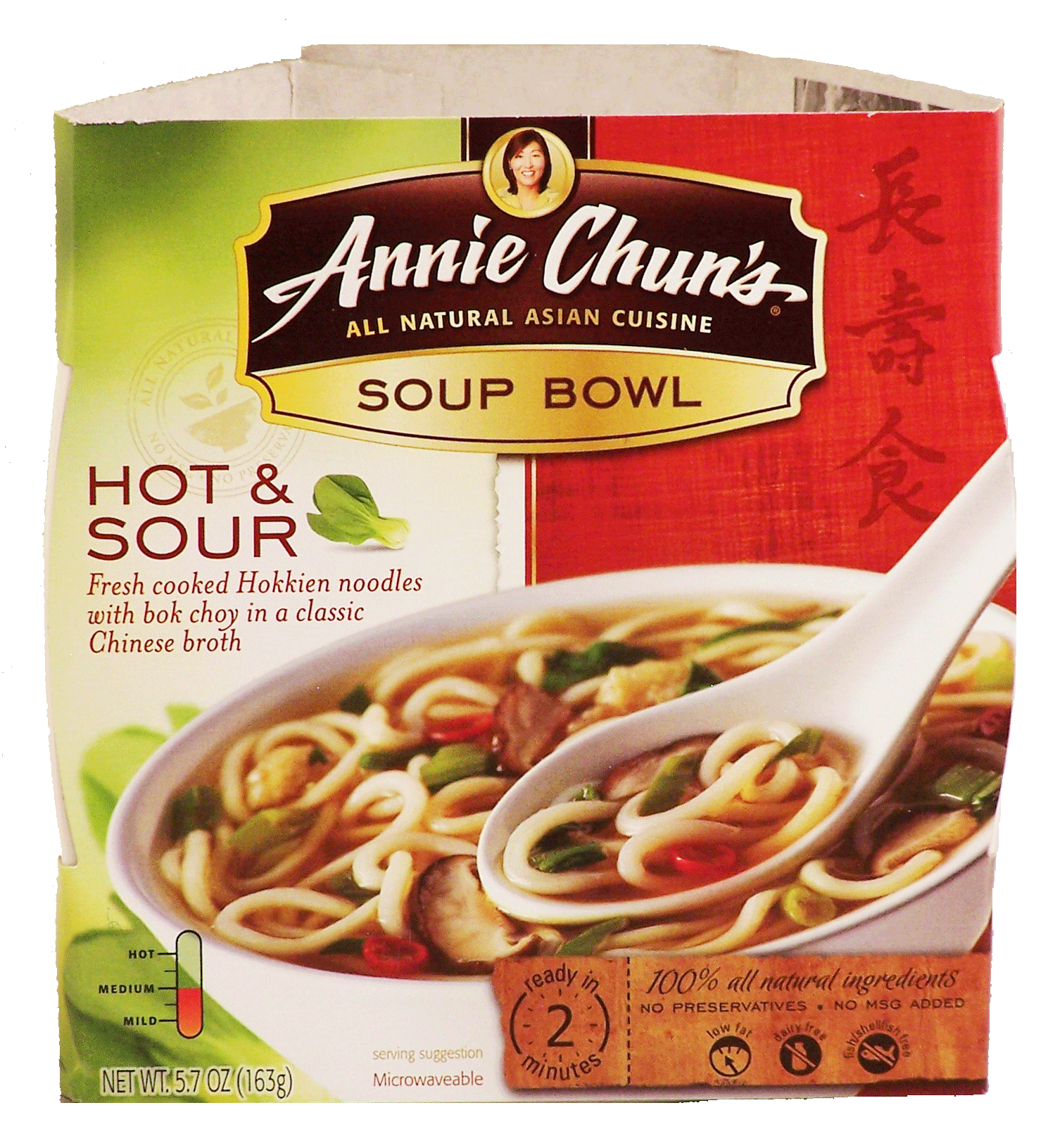 Annie Chun's&nbsp;&nbsp;hot & sour noodle soup with bok choy and shiitake mushrooms Full-Size Picture